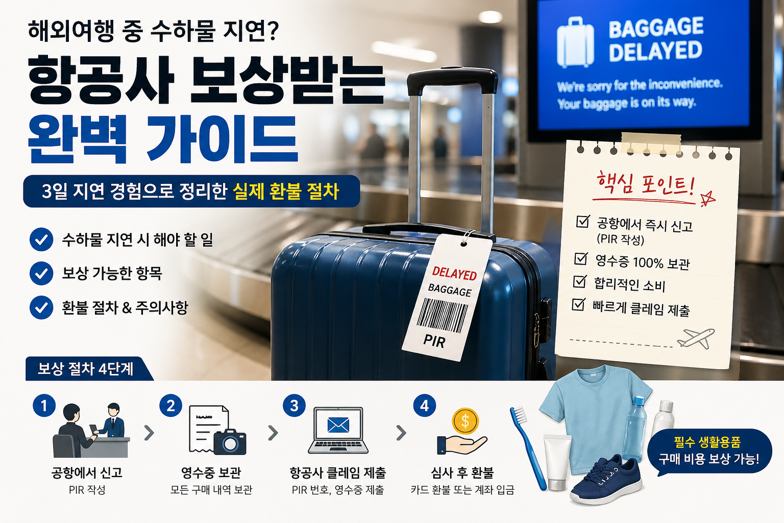 수화물 지연 보상 완벽 가이드