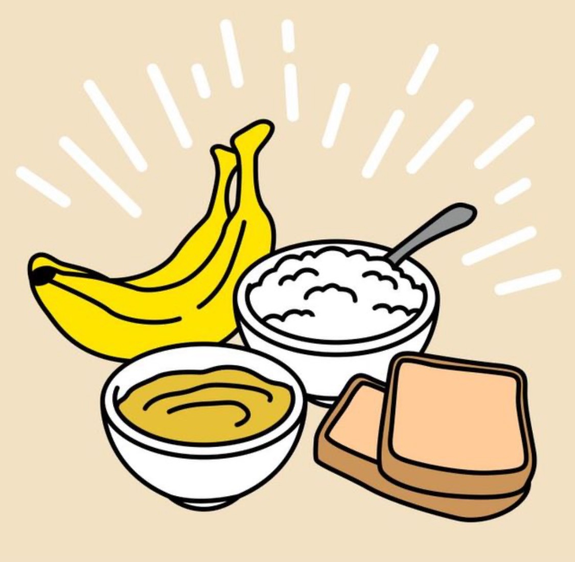 브랫(BRAT) 식단 먹기