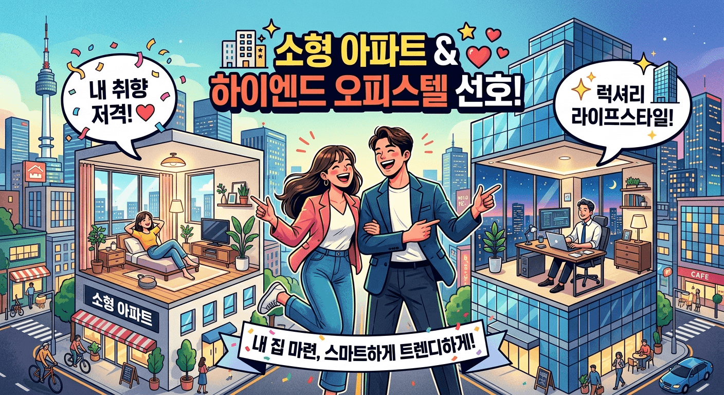 가구 구성원 수의 변화에 따른 주거 형태 변화
