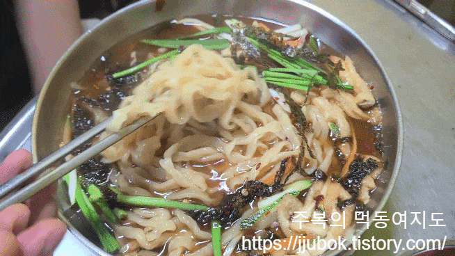 망원-맛양값-얼큰칼국수-면사리