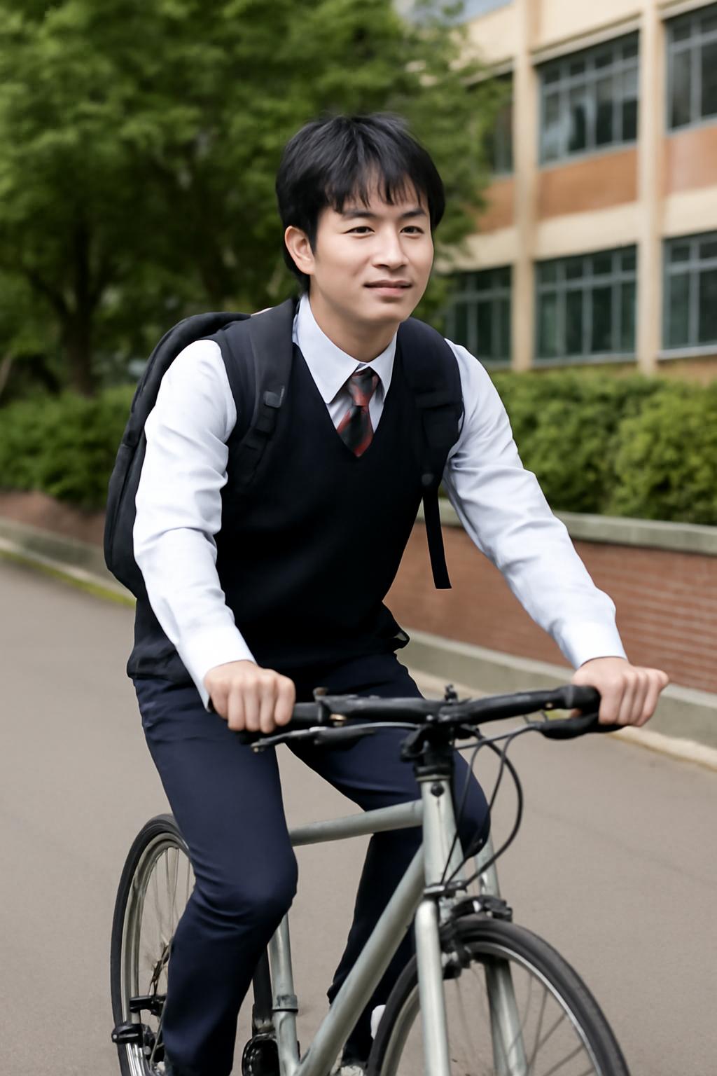 고등학생 자전거 통학