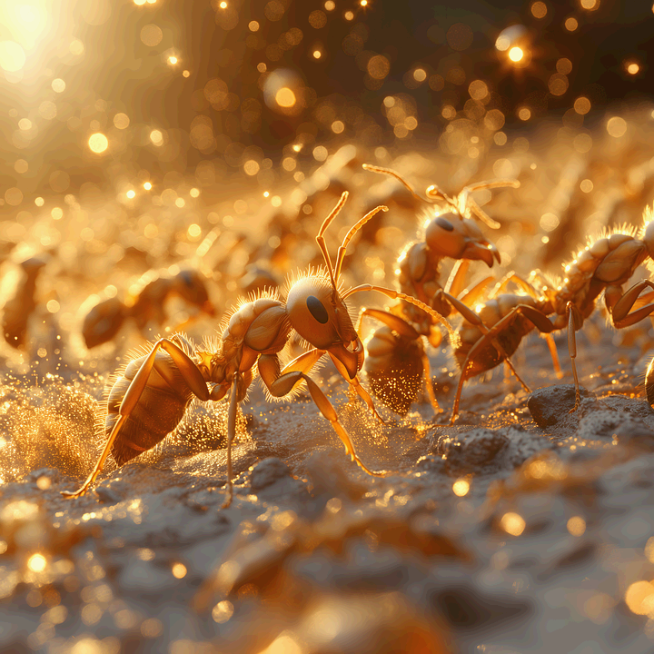 불개미 뗏목은 어떻게 위기를 견딜까? 자가치유 소재의 비밀