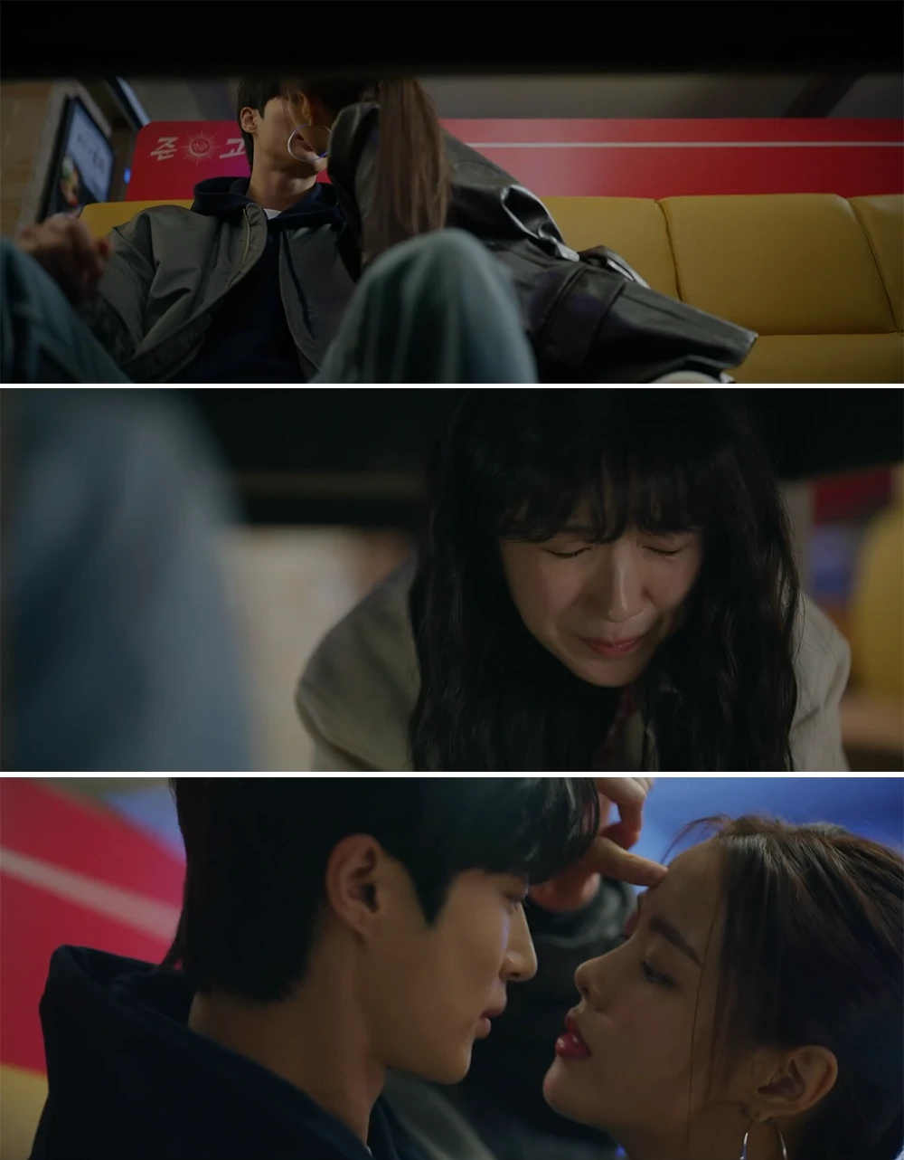 선재-테이블-밑에서-선재의-키스를-목격하는-솔이