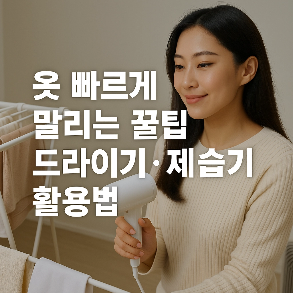 옷 빠르게 말리는 꿀팁 드라이기 제습기 활용법