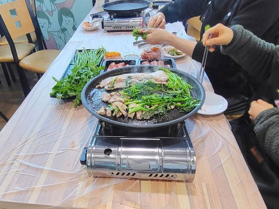 원동미나리 삼겹살