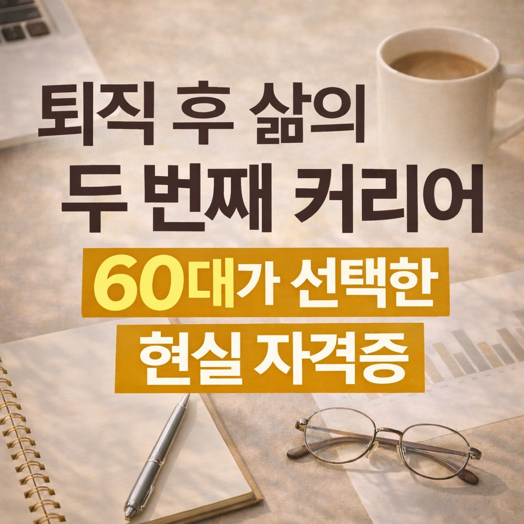 퇴직 후 삶의 두 번째 커리어｜60대가 선택한 현실 자격증 베스트 10