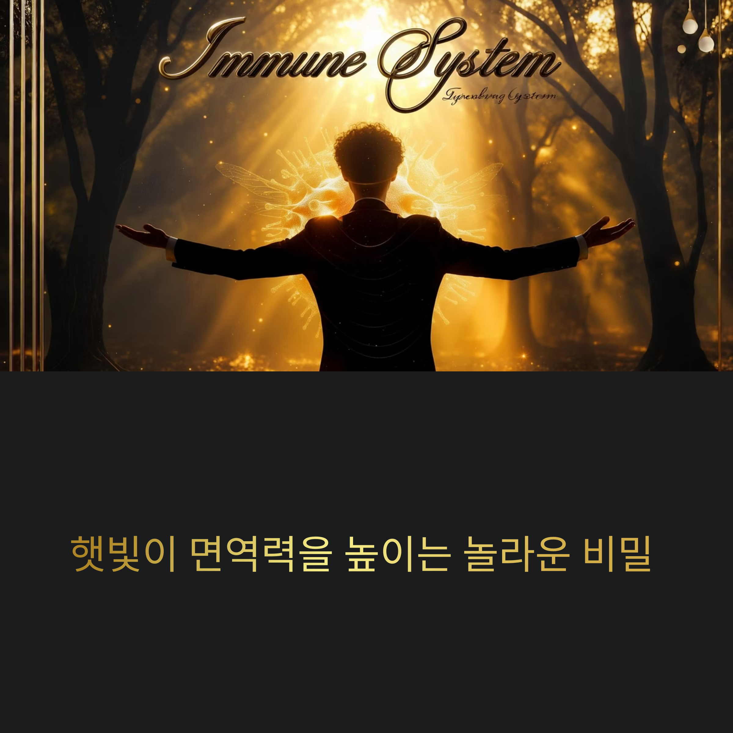 햇빛 쬐기가 면역력을 키우는 과학적 이유