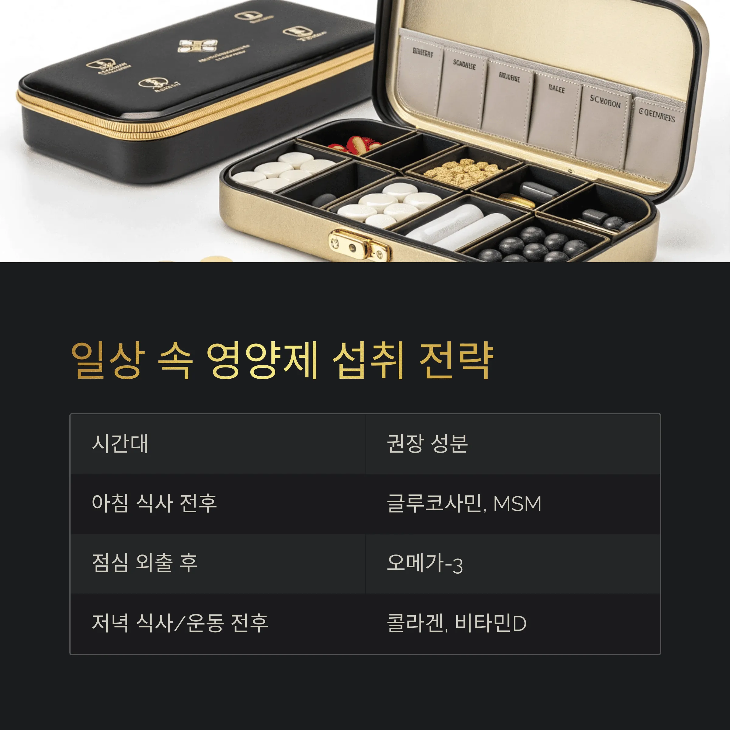 관절 건강에 효과적인 영양제 성분, 꼭 챙겨야 할 이유