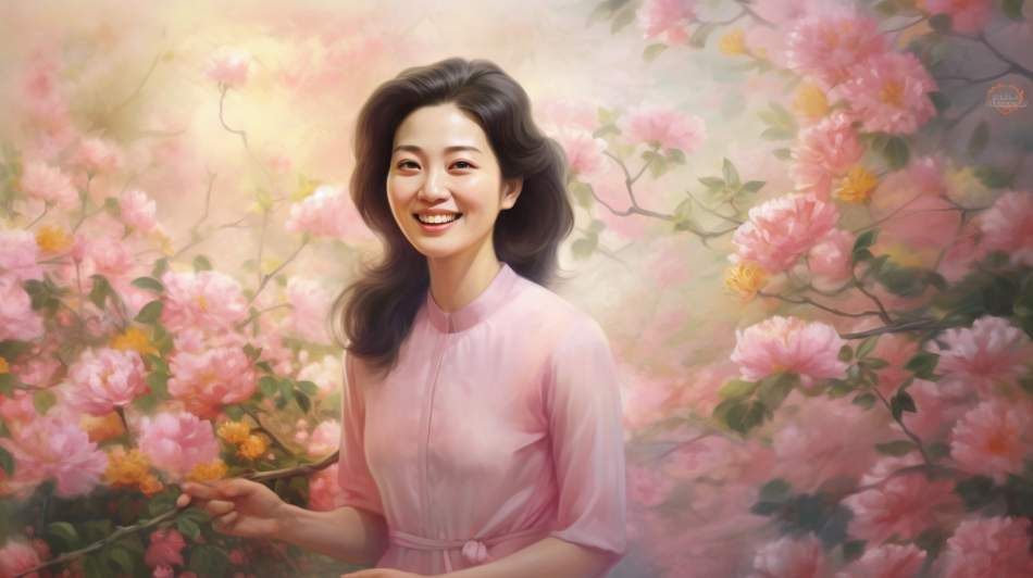 우울증을 극복한 행복한 여성의 모습