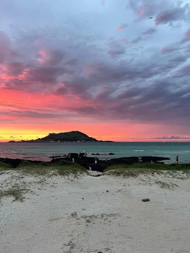 협재해수욕장 노을