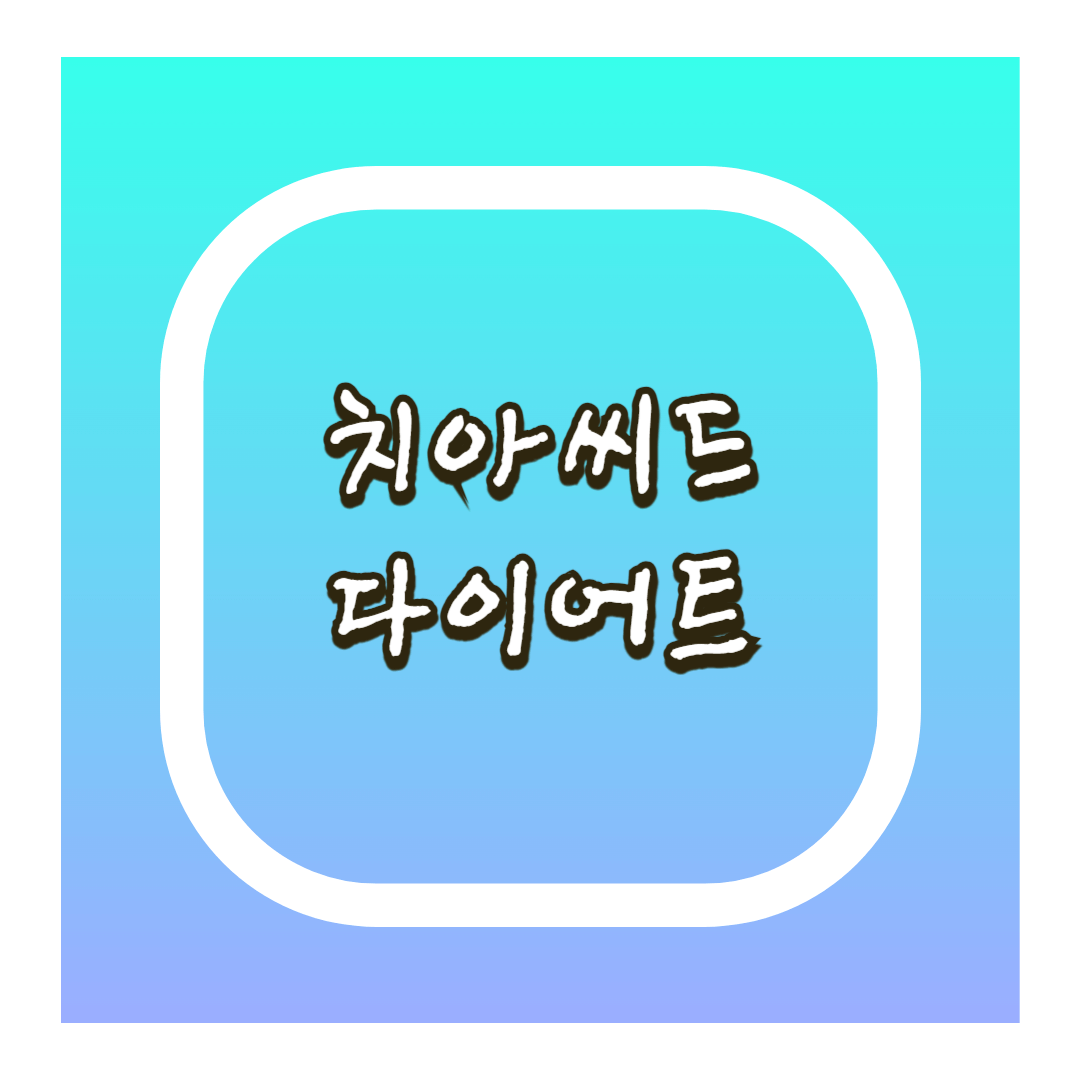 치아씨드 다이어트