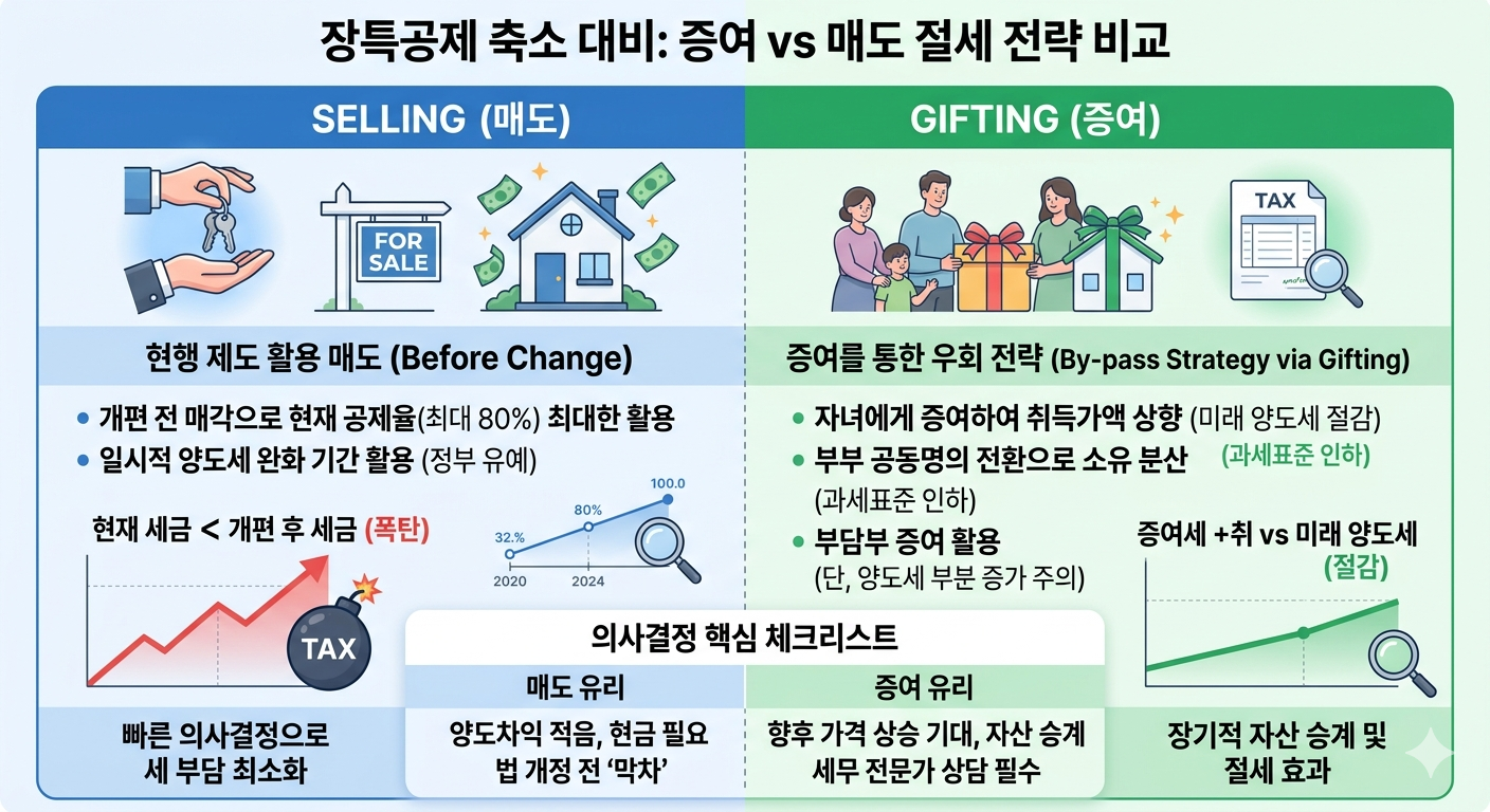 비거주 1주택자 절세 전략 장기보유특별공제 축소 대비 증여 vs 매도 끝장 비교!!