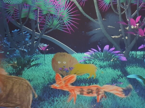 라이브스케치복 그림속 여우가 살아난다