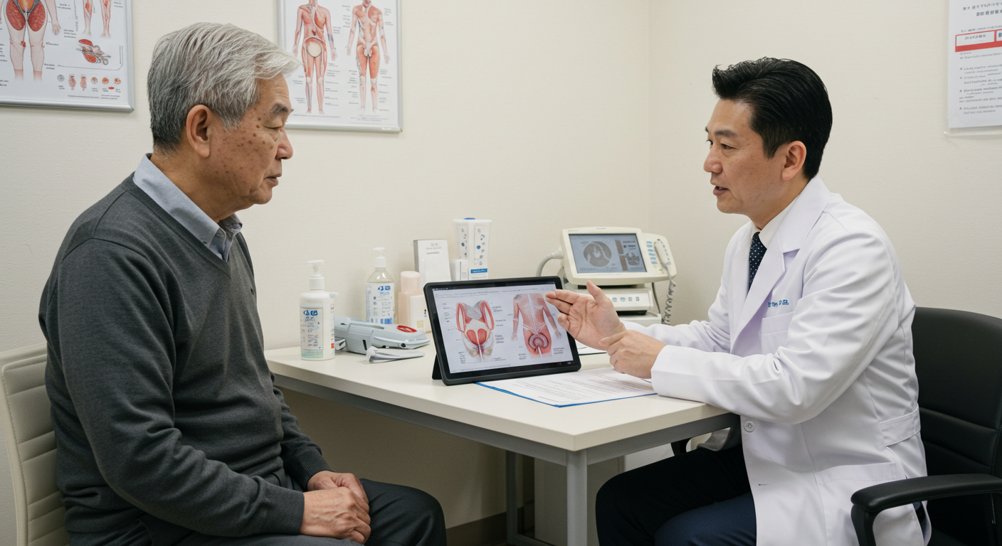 고령자 전립선 질환 급증 (빈뇨, 급박뇨, 방광기능)