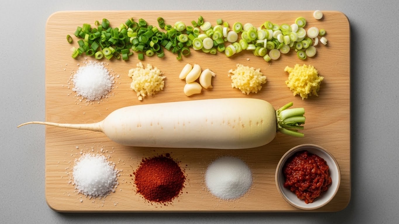 석박지 깍두기 담그는법