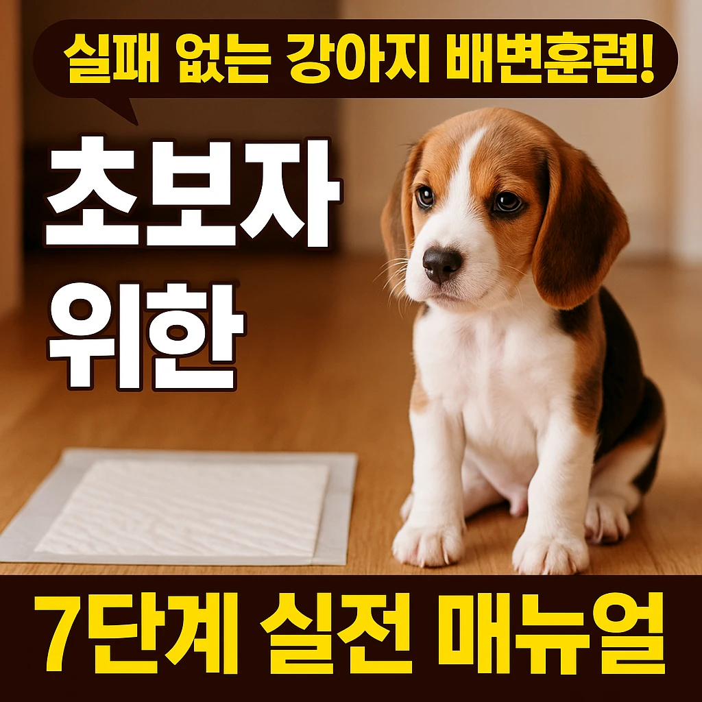 실패 없는 강아지 배변훈련! 초보자를 위한 7단계 실전 매뉴얼