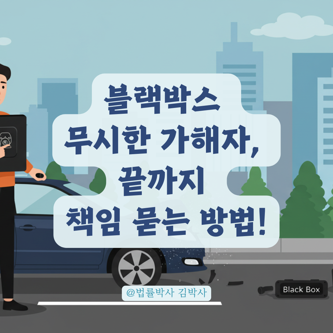 접촉사고 후 블랙박스 영상까지 무시한 가해자, 법적 책임 어디까지 물을 수 있을까?