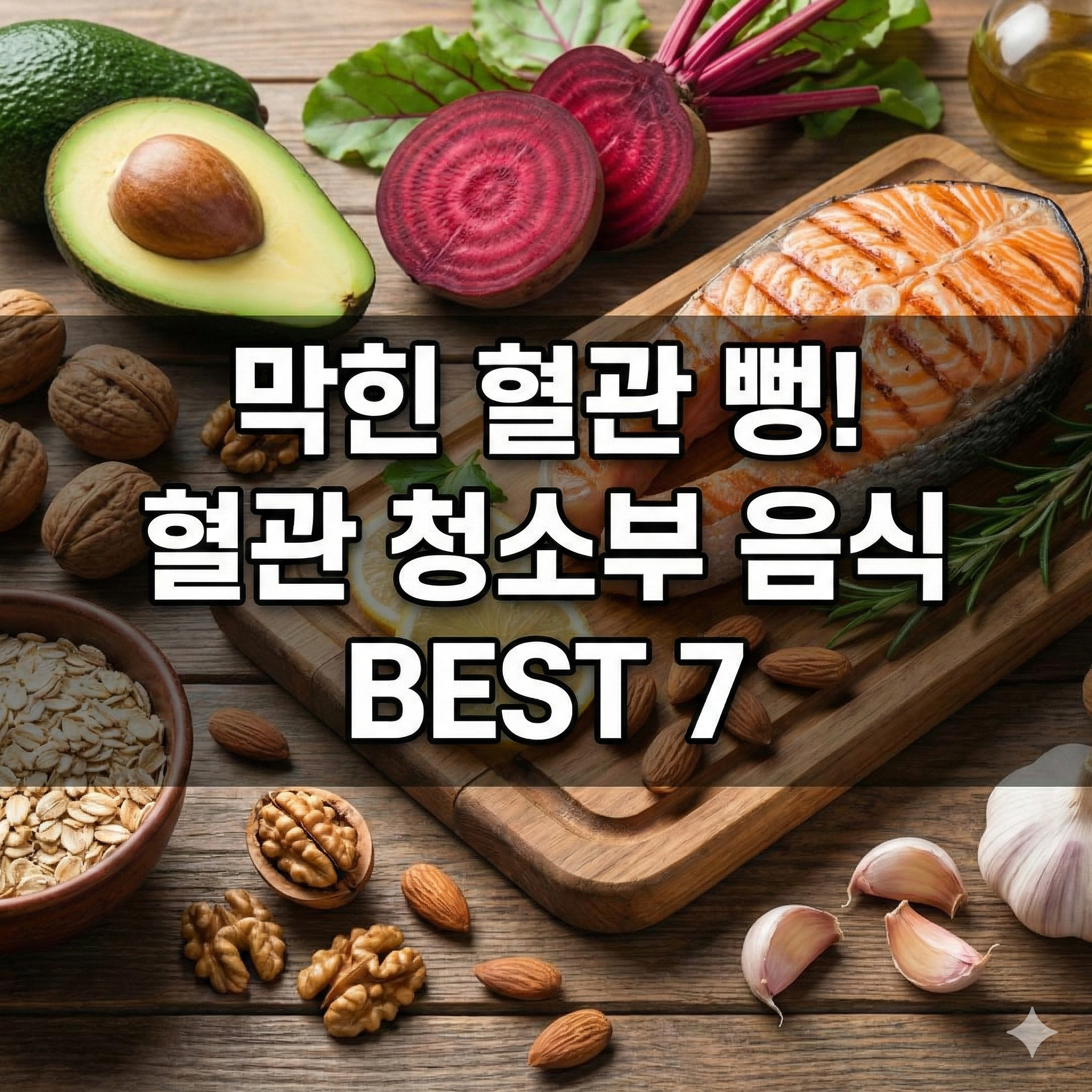 혈관청소에 좋은 음식 BEST 7, 깨끗한 피를 만드는 식습관의 비밀