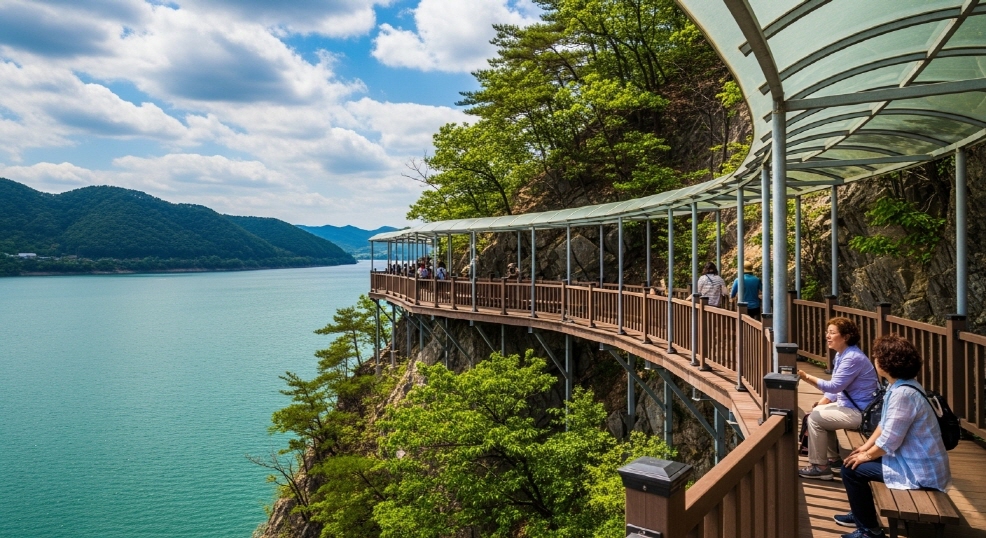 단양여행, 단양강잔도에서 보는 남한강
