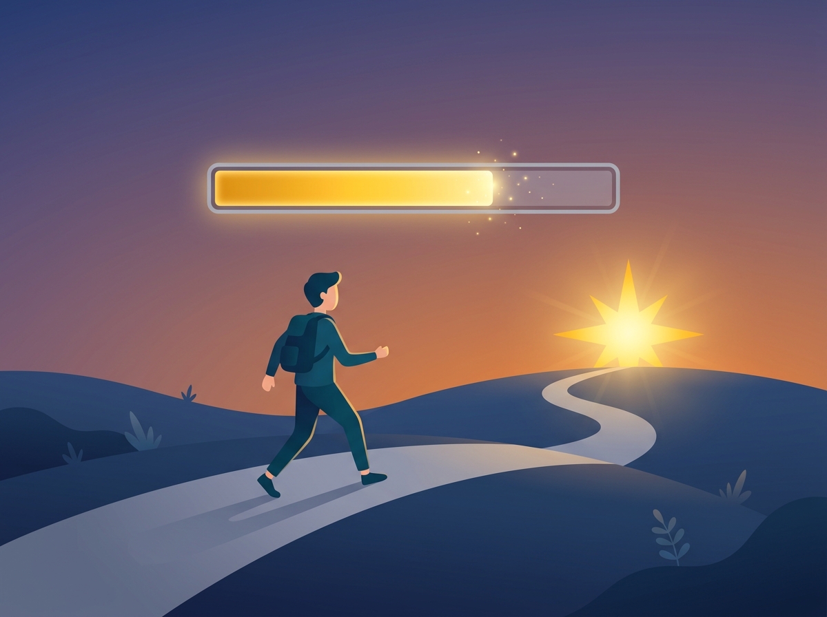 도파민은 결과가 아니라 예측과 기대를 나타내는 일러스트