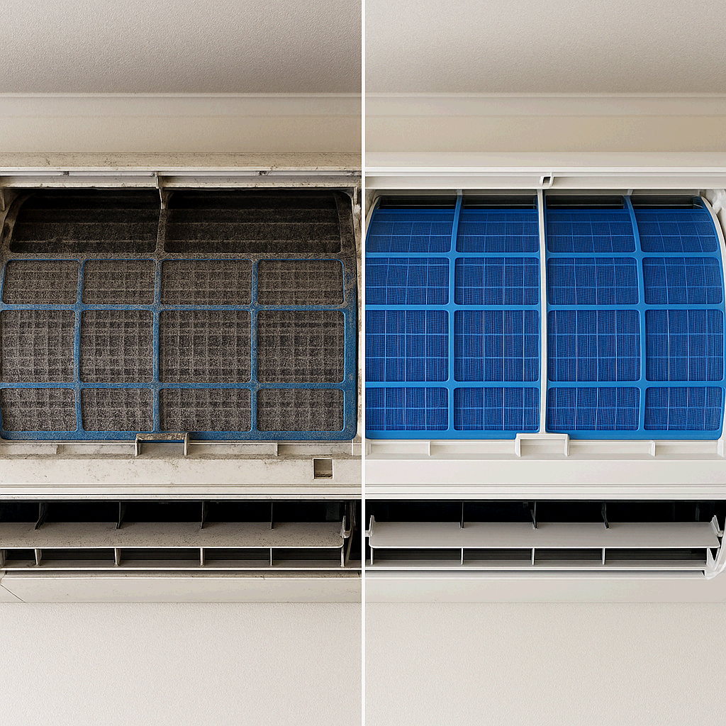 에어컨 필터 및 내부 청소로 쾌적한 실내 공기 유지하기