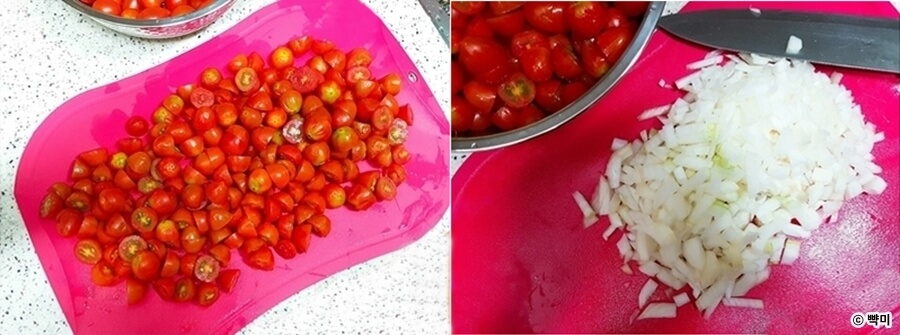 토마토-요리-방울토마토-절임-마리네이드-샐러드-만들기