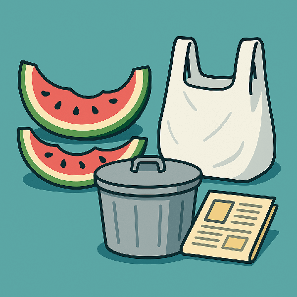 수박껍질 그냥 버리면 과태료 부과 대상!