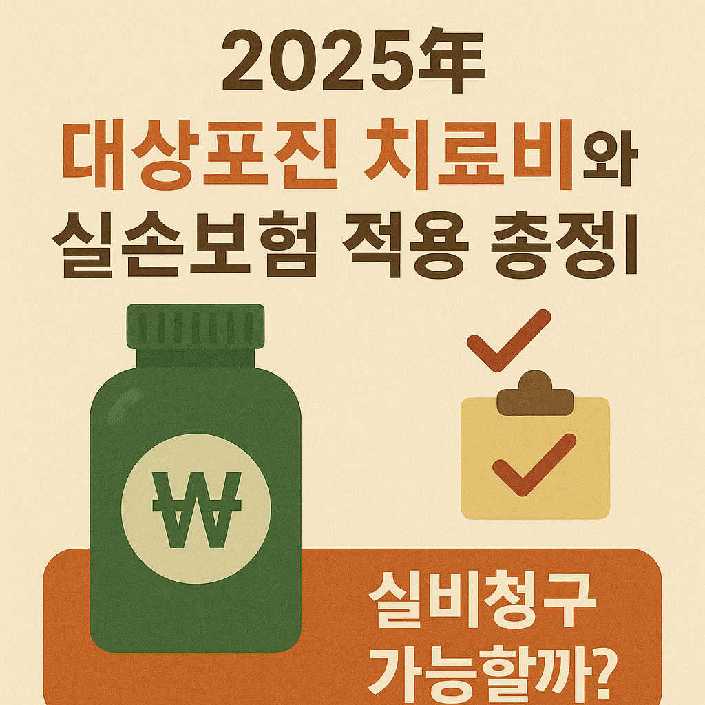 2025년 대상포진 치료비와 실손보험 적용 총정리.