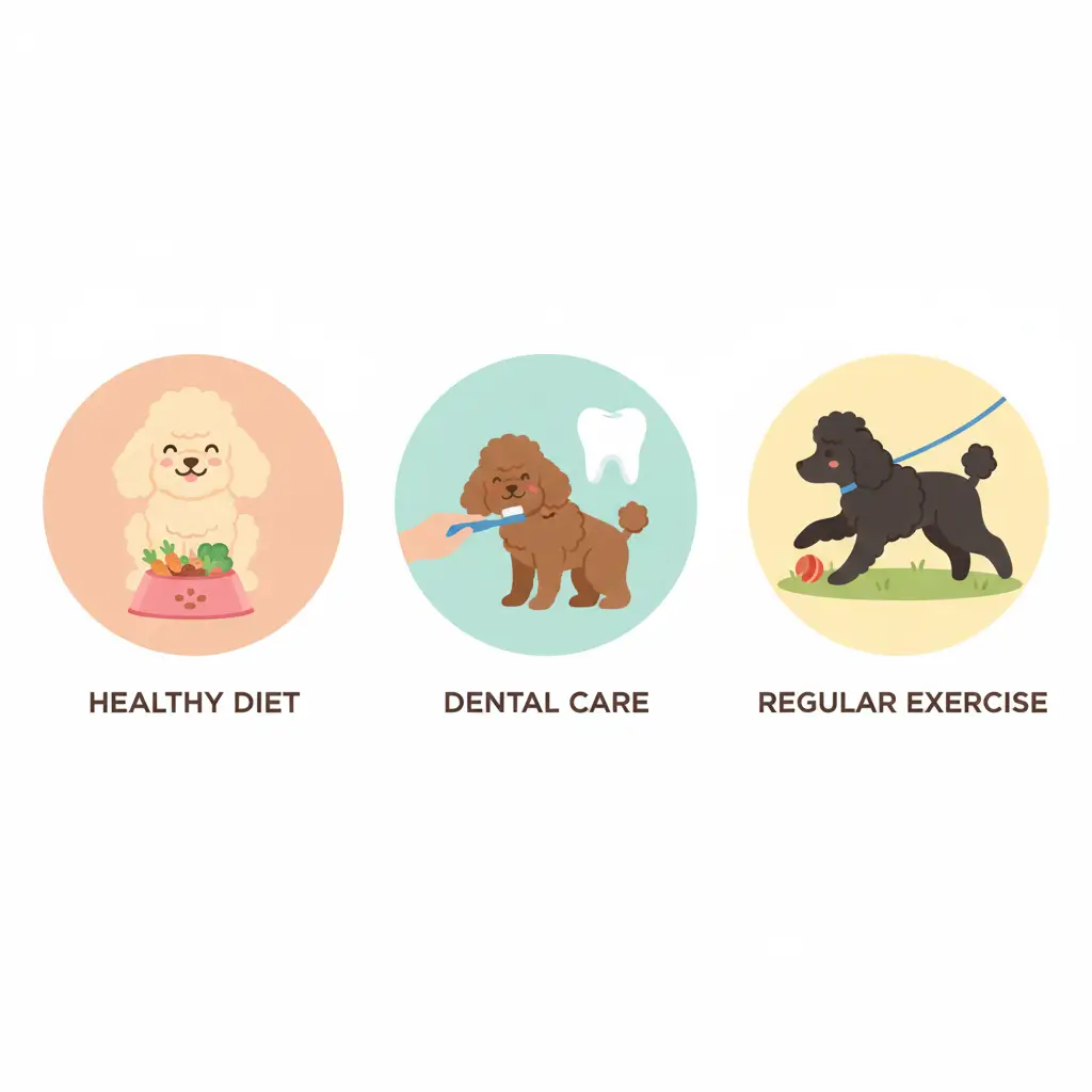 푸들의 건강 문제 예방 관리