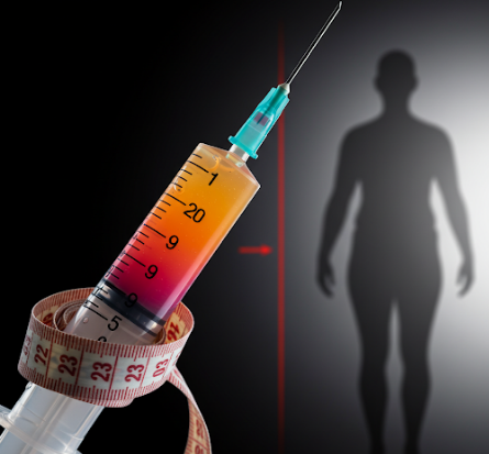 다이어트 주사 표현하는 사진 입니다.