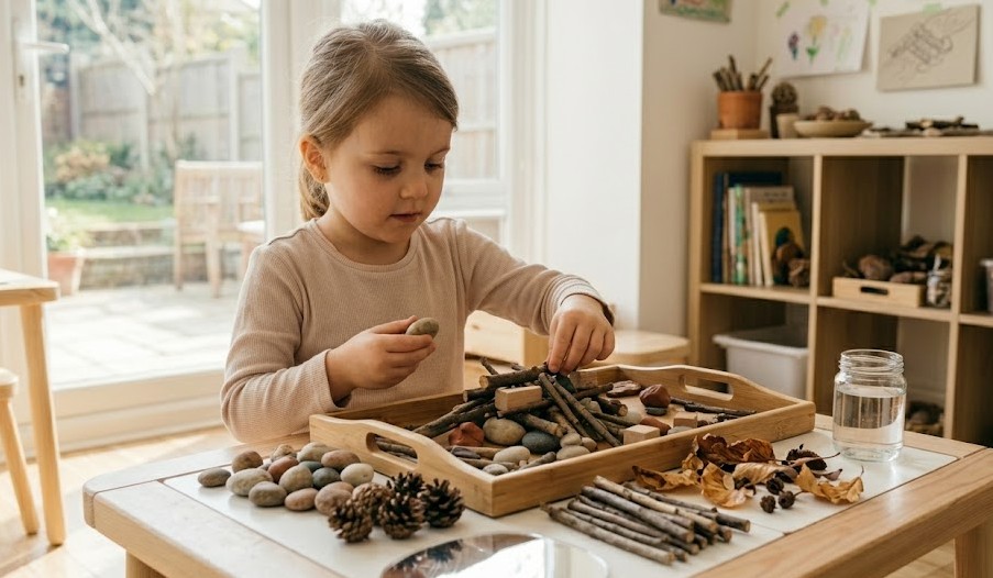홈레지오 루스 파츠와 자연물 프로젝트, 아포던스 개념을 활용한 유아 창의력 교구 구성, 비버 프로젝트 속 자연물 탐구