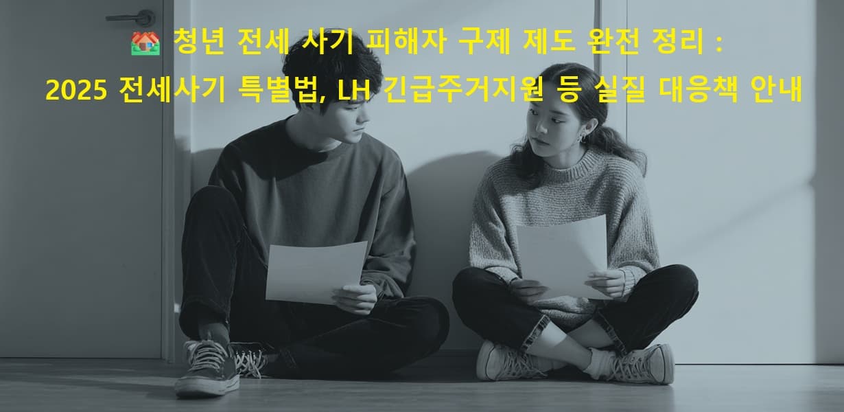 전세사기 피해 청년의 불안한 심정을 표현한 썸네일 이미지