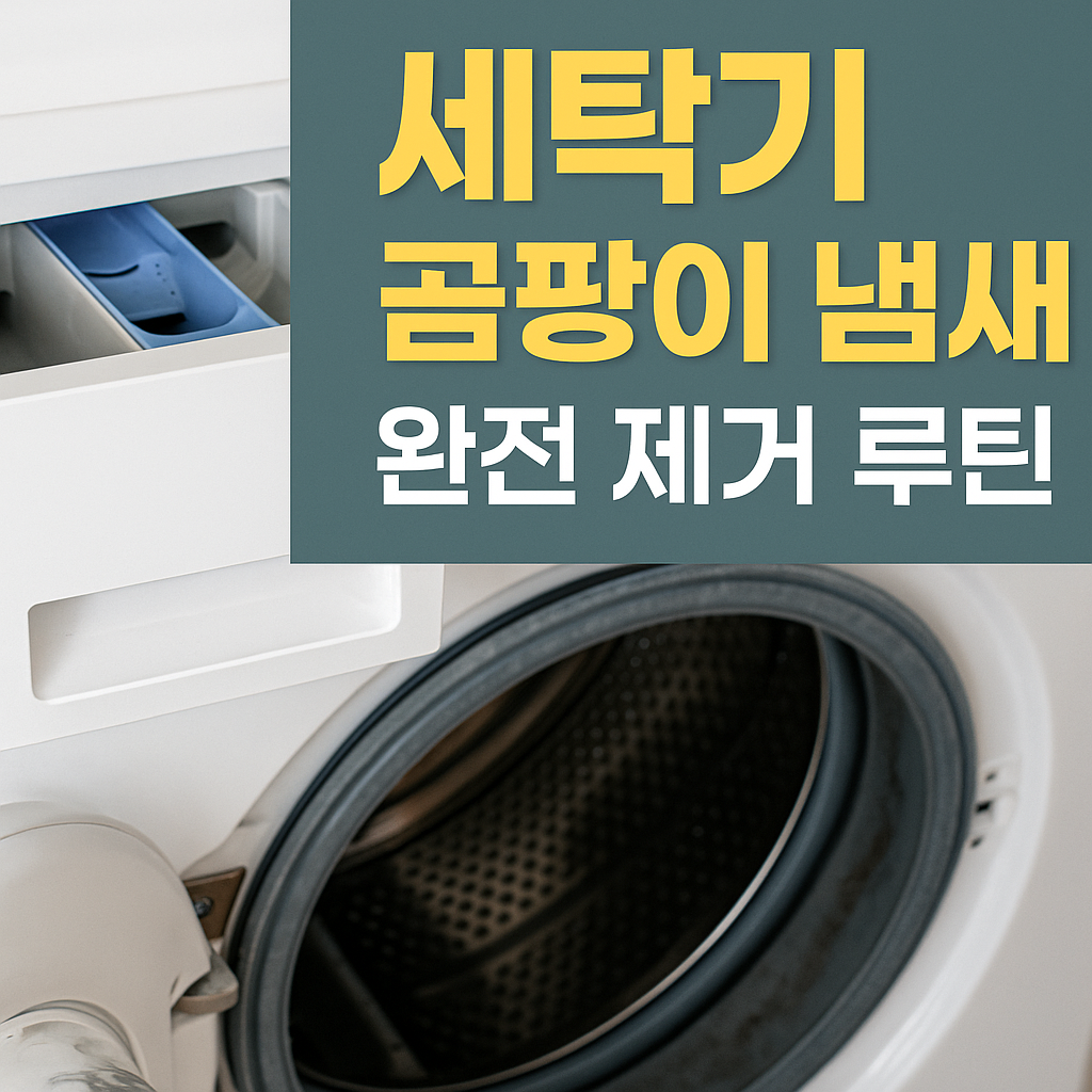 세탁기 곰팡이 냄새 완전 제거 루틴