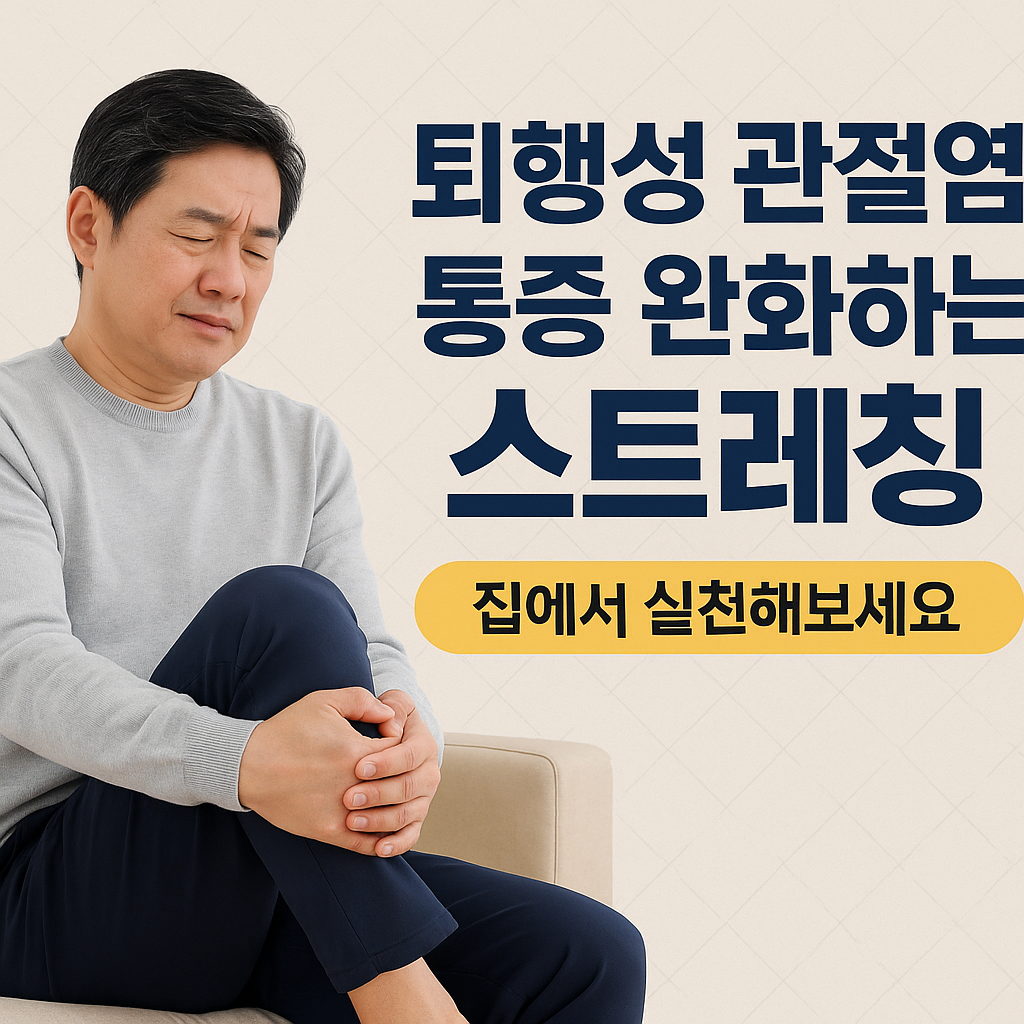 퇴행성 관절염 통증 완화하는 스트레칭