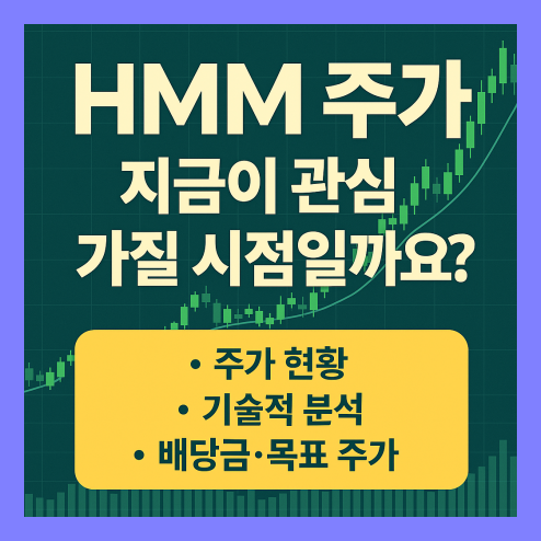 hmm 주가 현황, 친환경 선박 투자 전망 요약