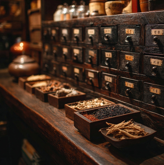 쌍화탕 재료 시장