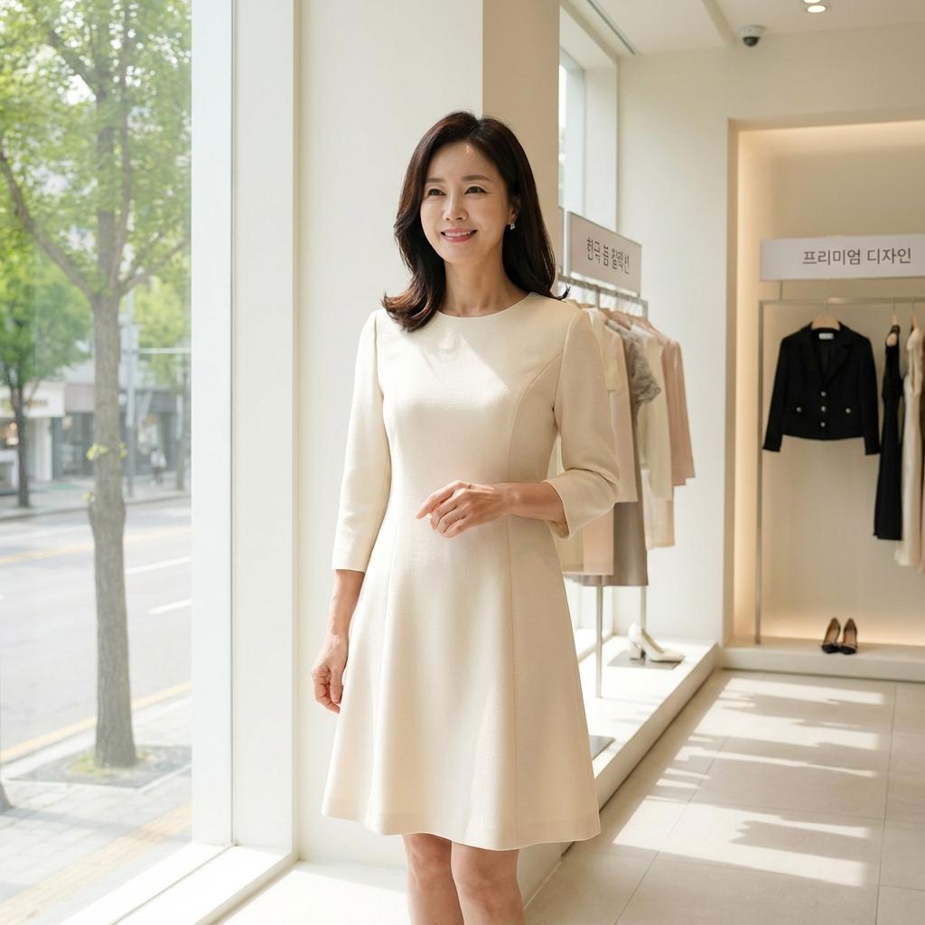 조이마담 봄 신상 원피스 77사이즈 핏 가이드