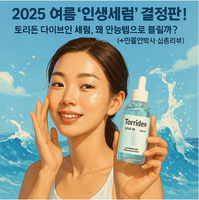 🌊 2025 여름 '인생세럼' 결정판! 토리든 다이브인 세럼, 왜 만능템으로 불릴까? (+만물안박사 심층리뷰)
