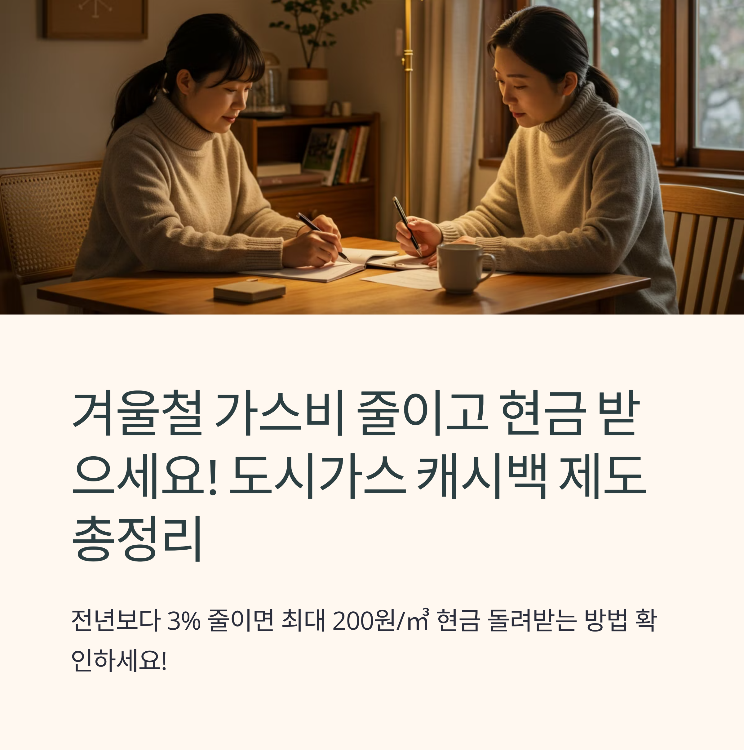 도시가스 캐시백 신청 방법 조건 대상 추가 지원 혜택