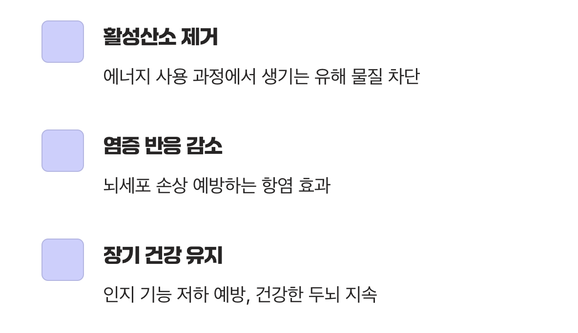 소중한 뇌세포를 위한 보호막