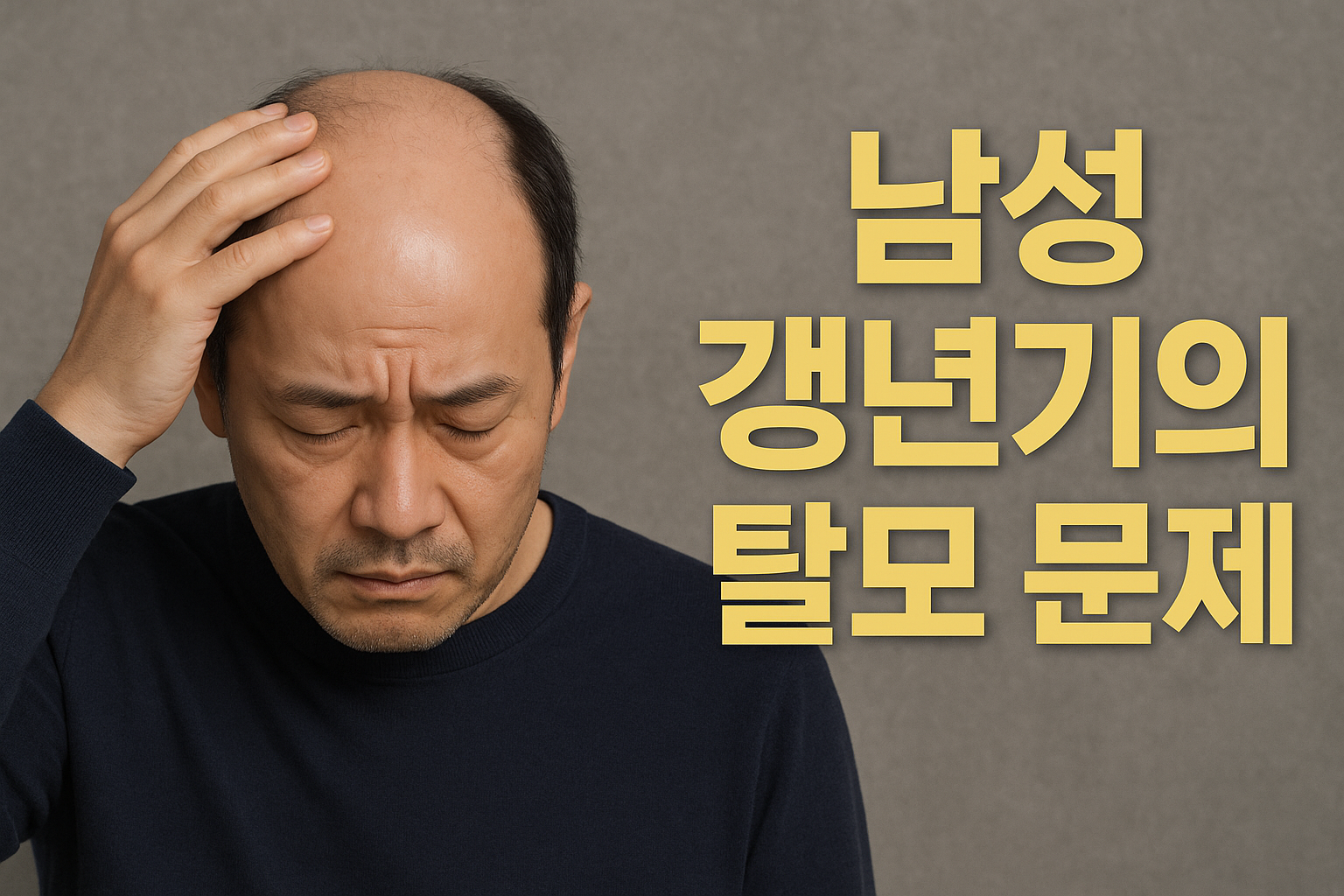 남성 갱년기의 탈모 문제