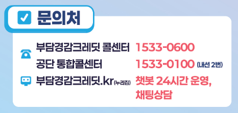 소상공인 부담경감크레딧 문의처