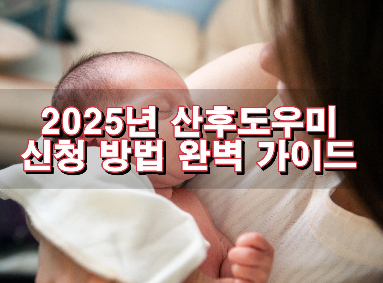 2025년 완벽 가이드: 산후도우미 신청부터 지원금까지!