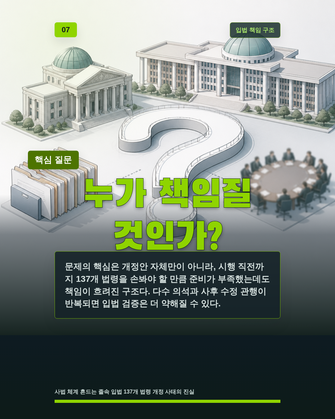 누가 책임질 것인가?