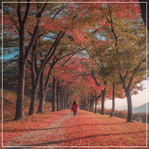 2025년 단풍 절정 시기 - 강원·경상권 단풍 명소(도심 산책형) 가상 이미지