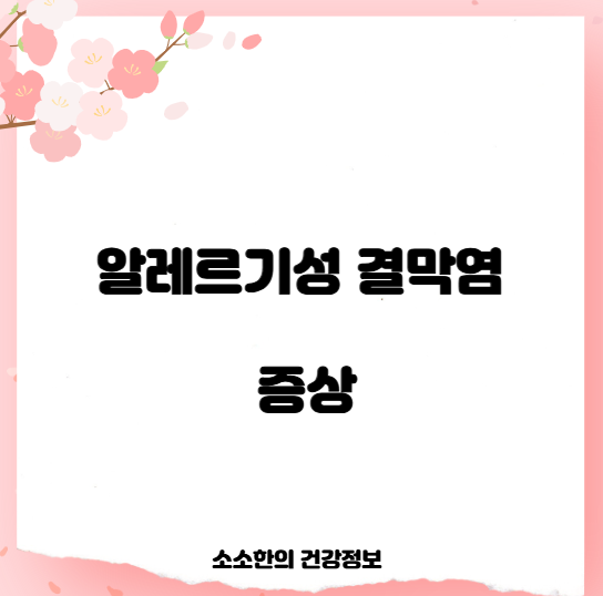 알레르기성 결막염 증상