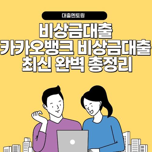 비상금대출 카카오뱅크 비상금대출 최신 완벽 총정리