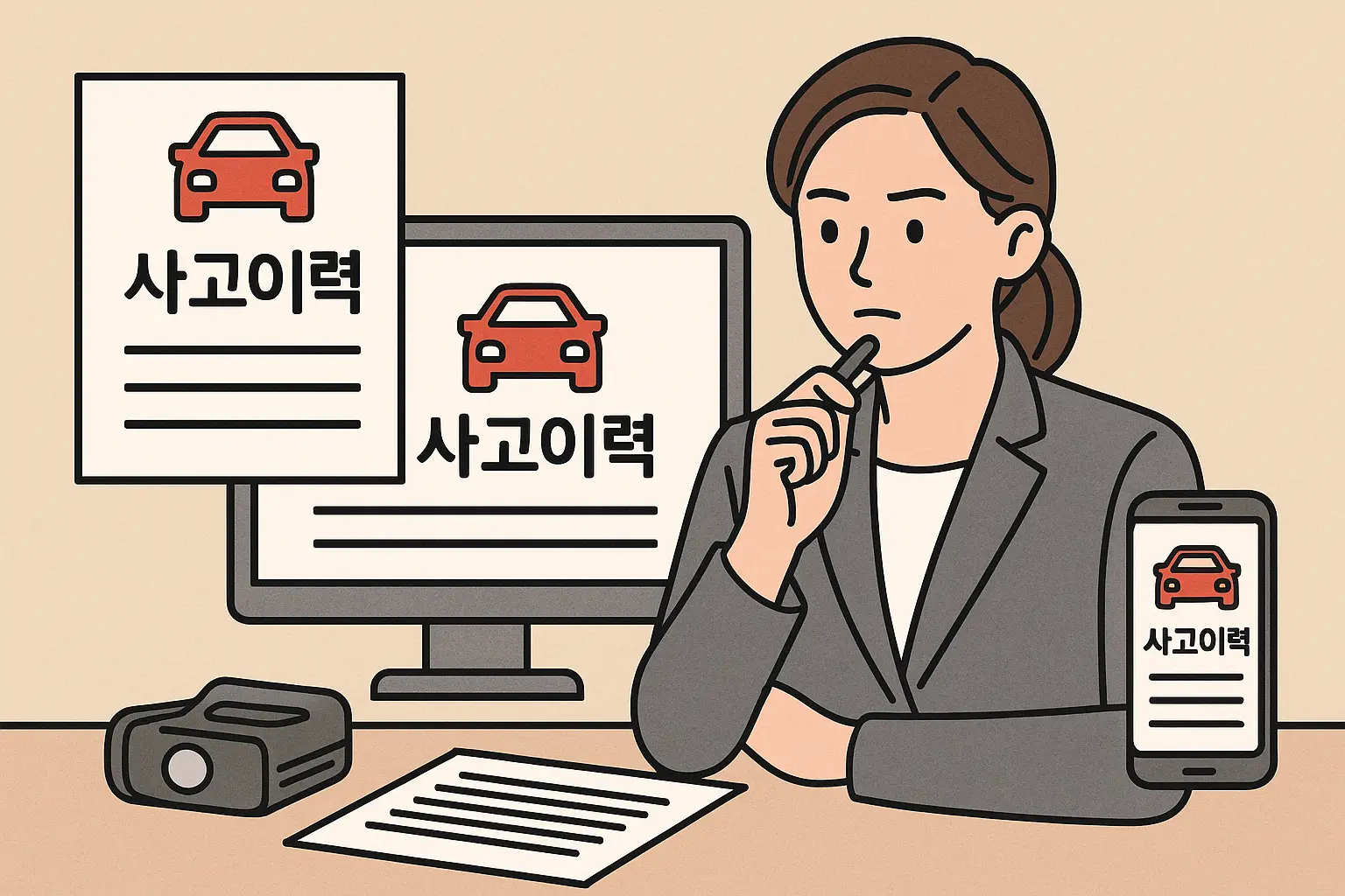 자동차보험 사고이력을 문서·PC·모바일로 교차 확인하는 과정