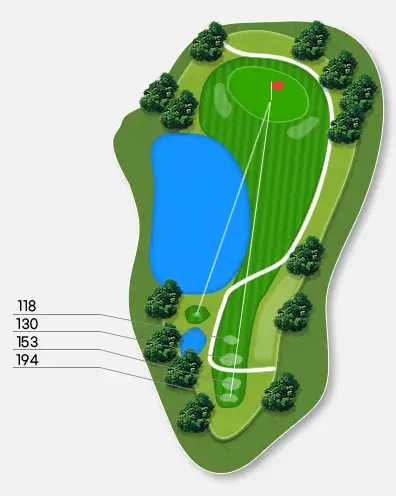 출처 : 한탄강CC, 마운틴코스 1번홀, 2번홀