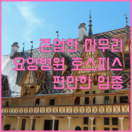 존엄한 마무리를 위한 요양병원 호스피